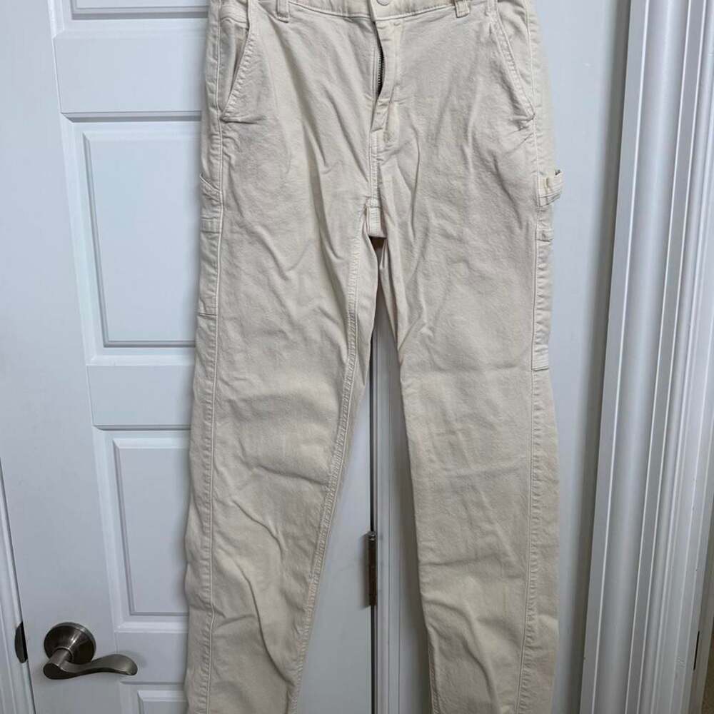 American Eagle Utility Cargo Pants Cream Size 000 Regular